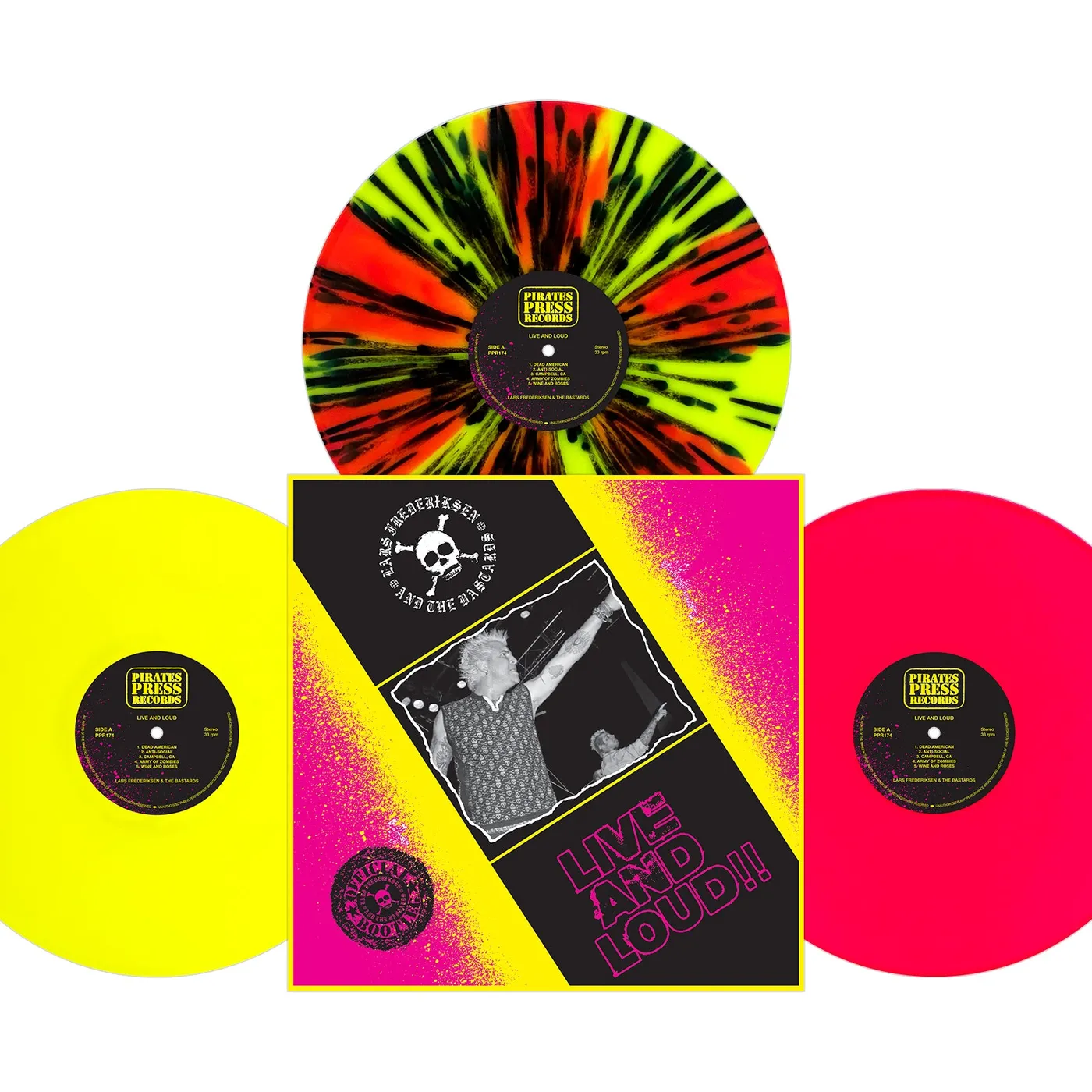Lars Frederiksen and the Bastards - Live-N-Loud LP (Vinyl)