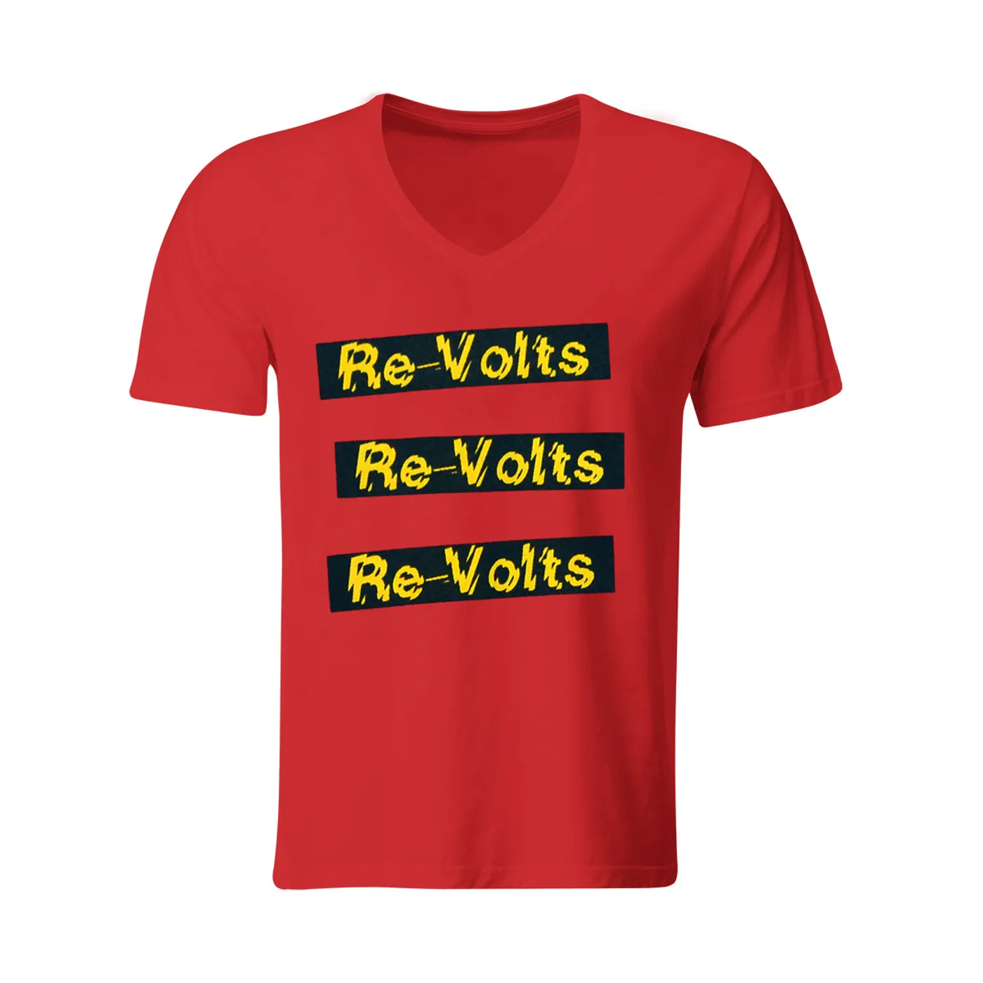 Re-Volts Logo X3 - Red - V-Neck