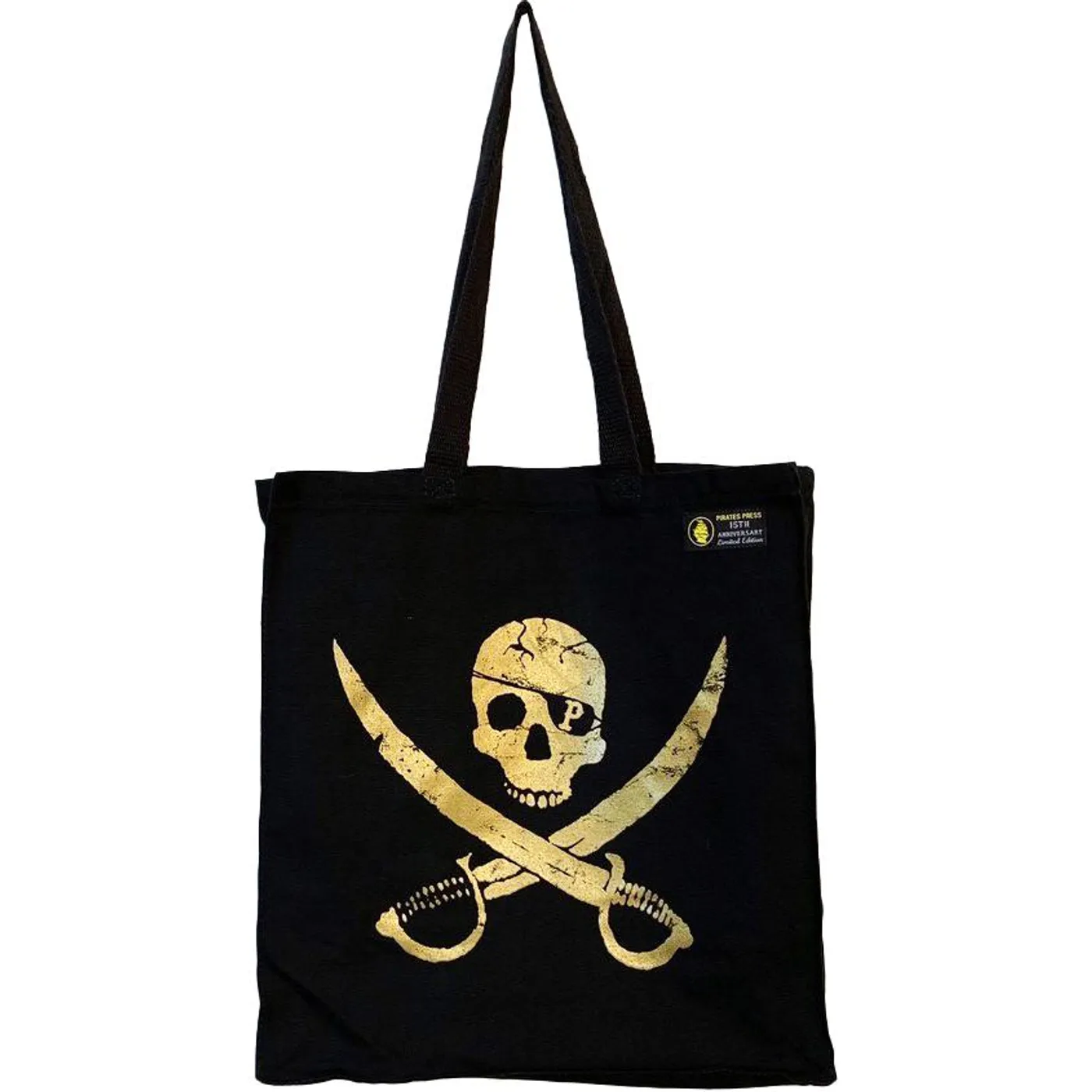 Pirates Press Records Pirates Press - Pirate Logo - Canvas Shopper- Black