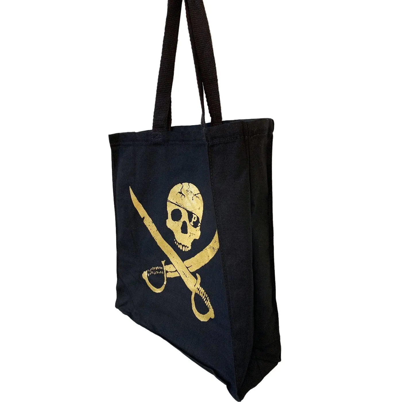 Pirates Press Records Pirates Press - Pirate Logo - Canvas Shopper- Black