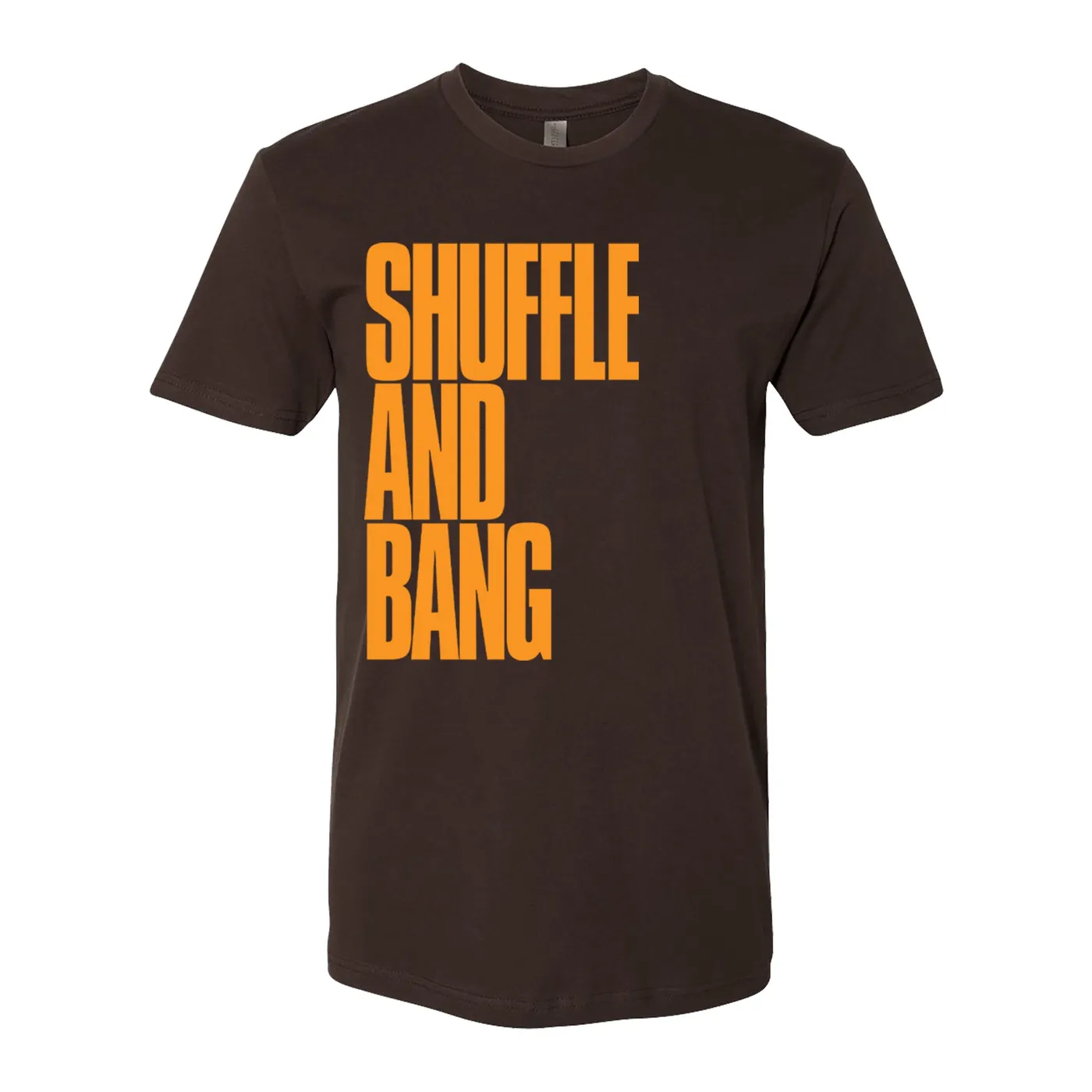 Shuffle and Bang Logo - Brown - T-Shirt