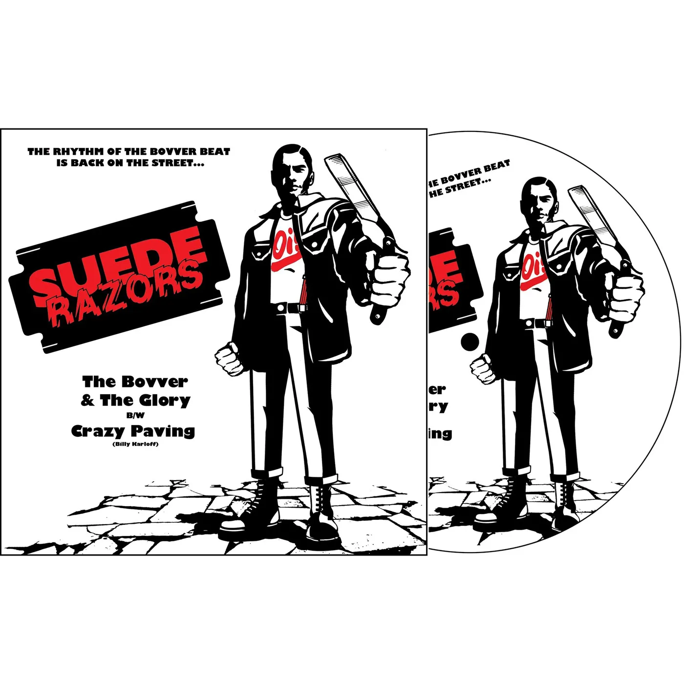 SUEDE RAZORS - "The Bovver & The Glory b/w Crazy Paving" 7" (Vinyl)