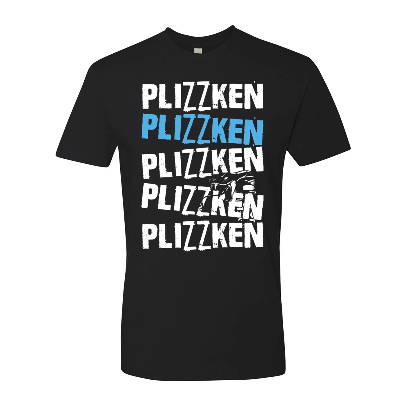 Plizzken - Logo Panelled - Black - T-shirt
