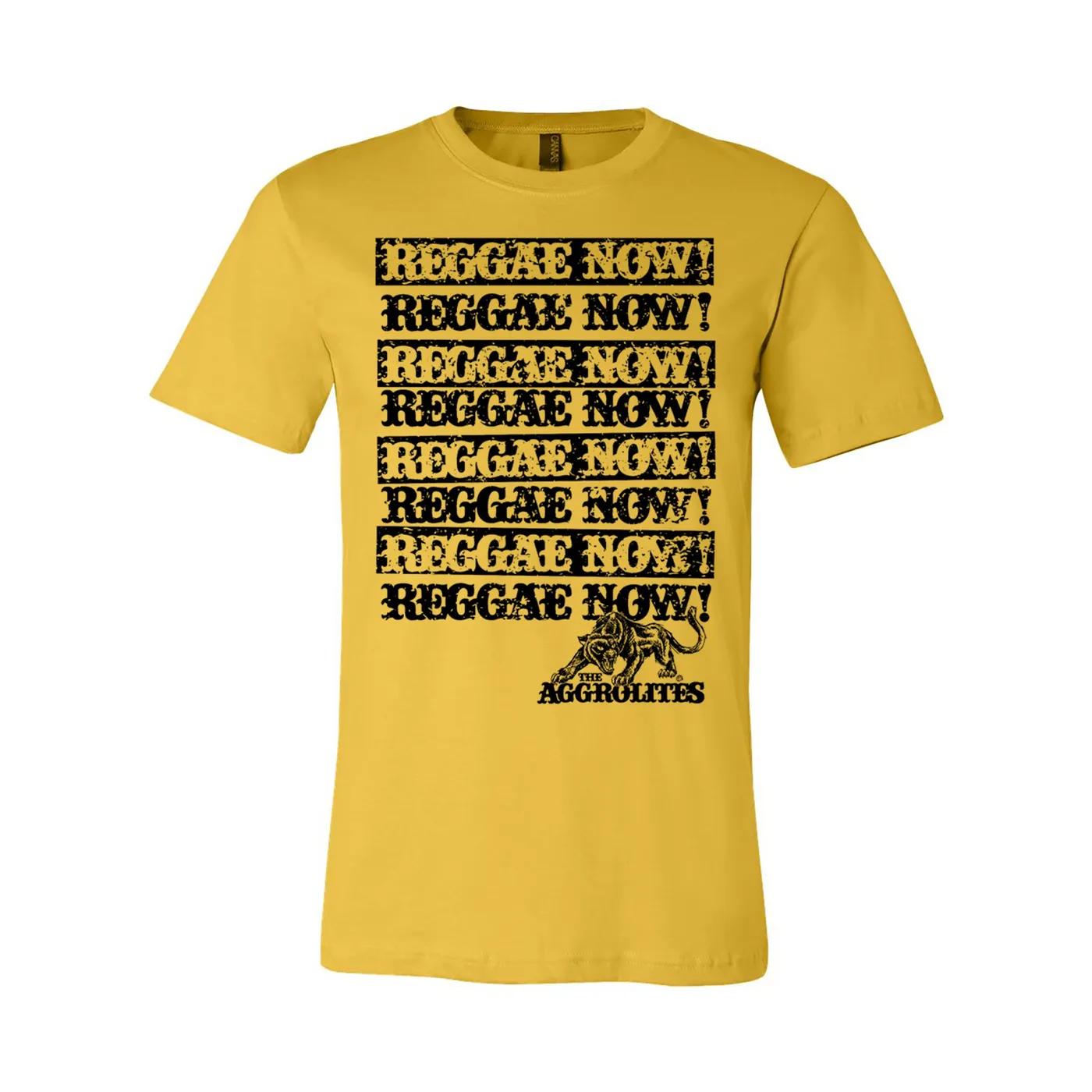 The Aggrolites - Reggae Now! w/ Small Panther - Mustard - T-shirt