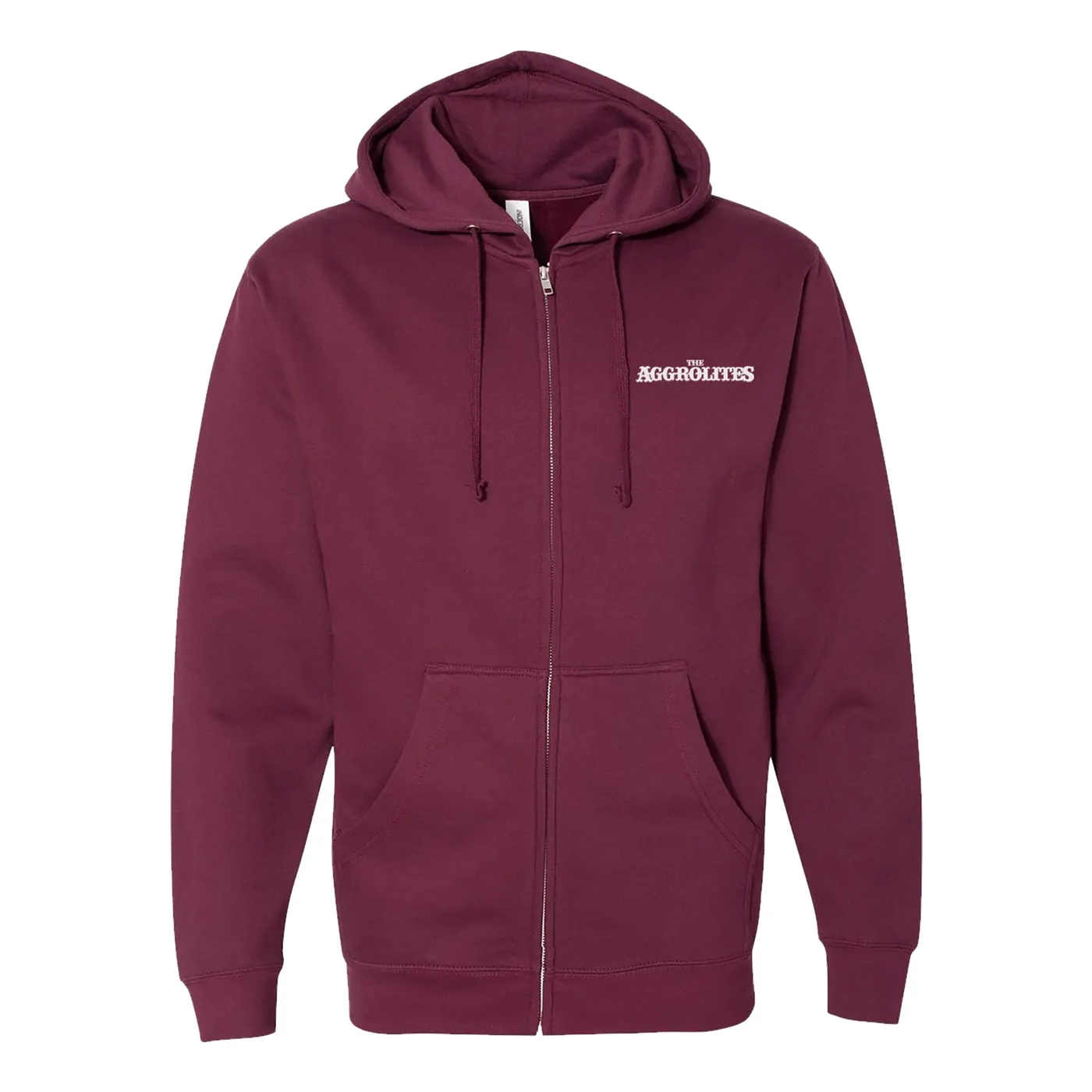 The Aggrolites - Cat - Maroon - Zip-Up Hoodie