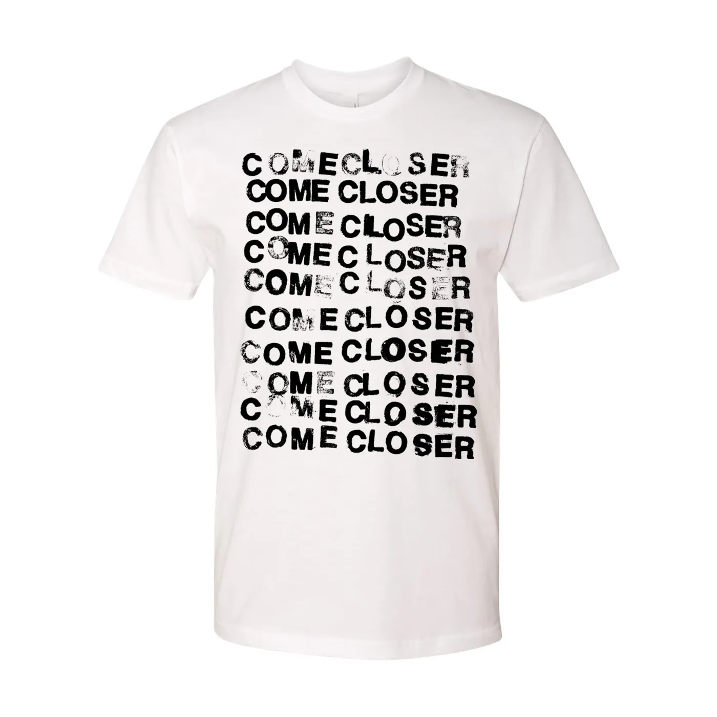 Come Closer - Logo - White - T-Shirt