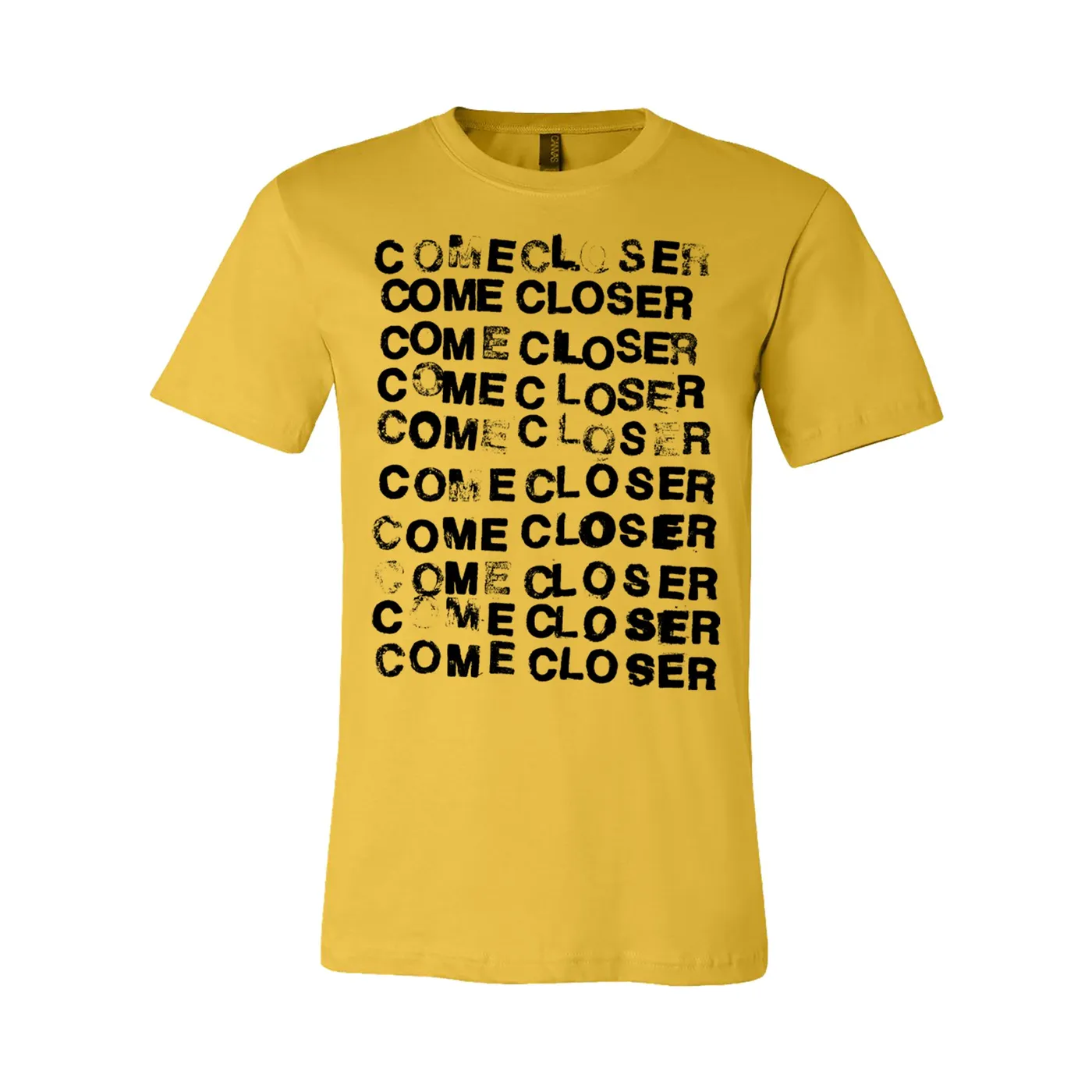 Come Closer - Logo - Yellow - T-Shirt