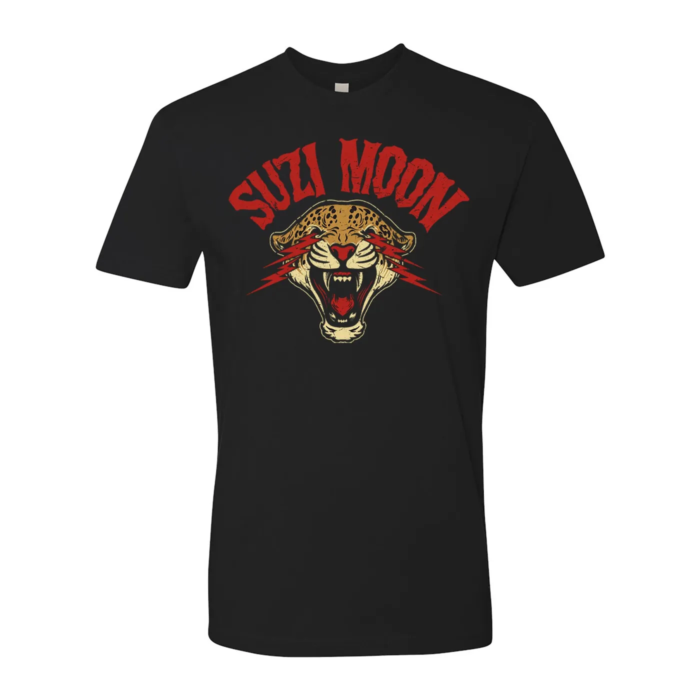 Suzi Moon - Cat - Black - T-Shirt