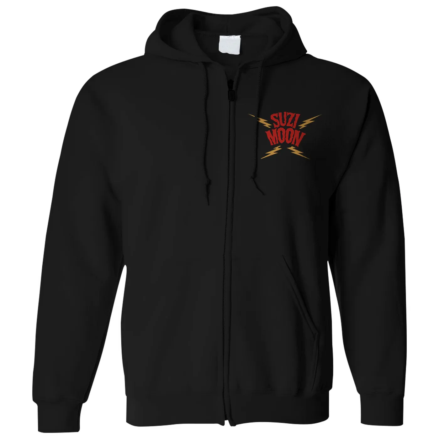 Suzi Moon - Cat - Black - Zip-Up Hooded Sweatshirt