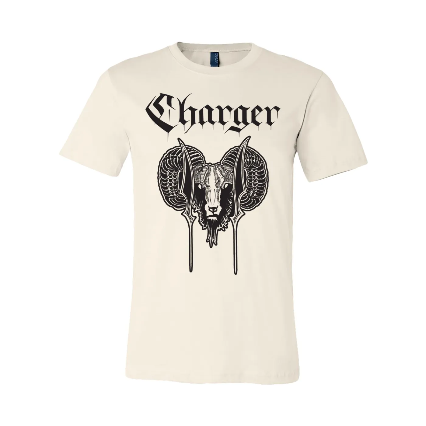 Charger - Ram - Black on Natural - T-shirt