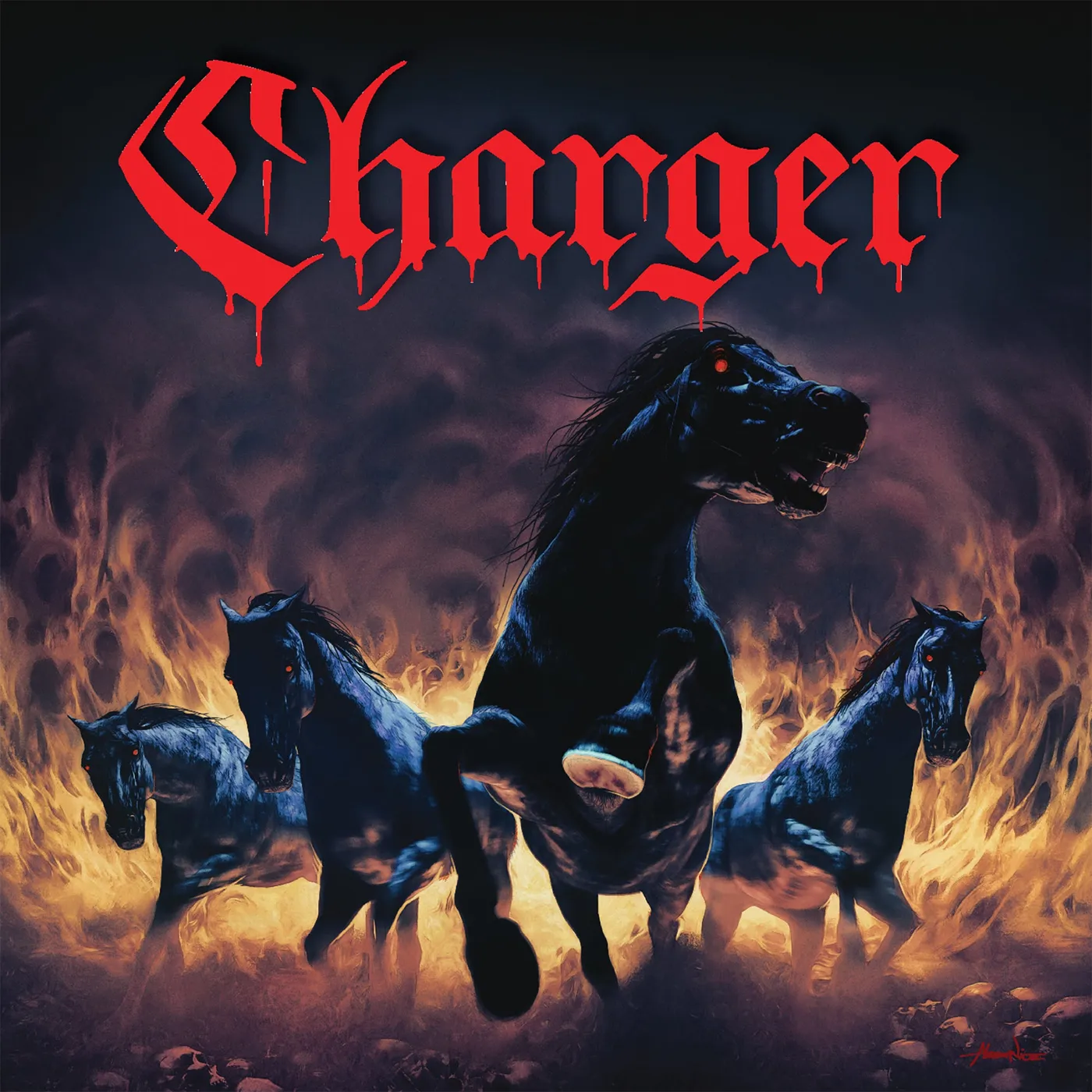 Charger - Rolling Through The Night/Summon The Demon 7"