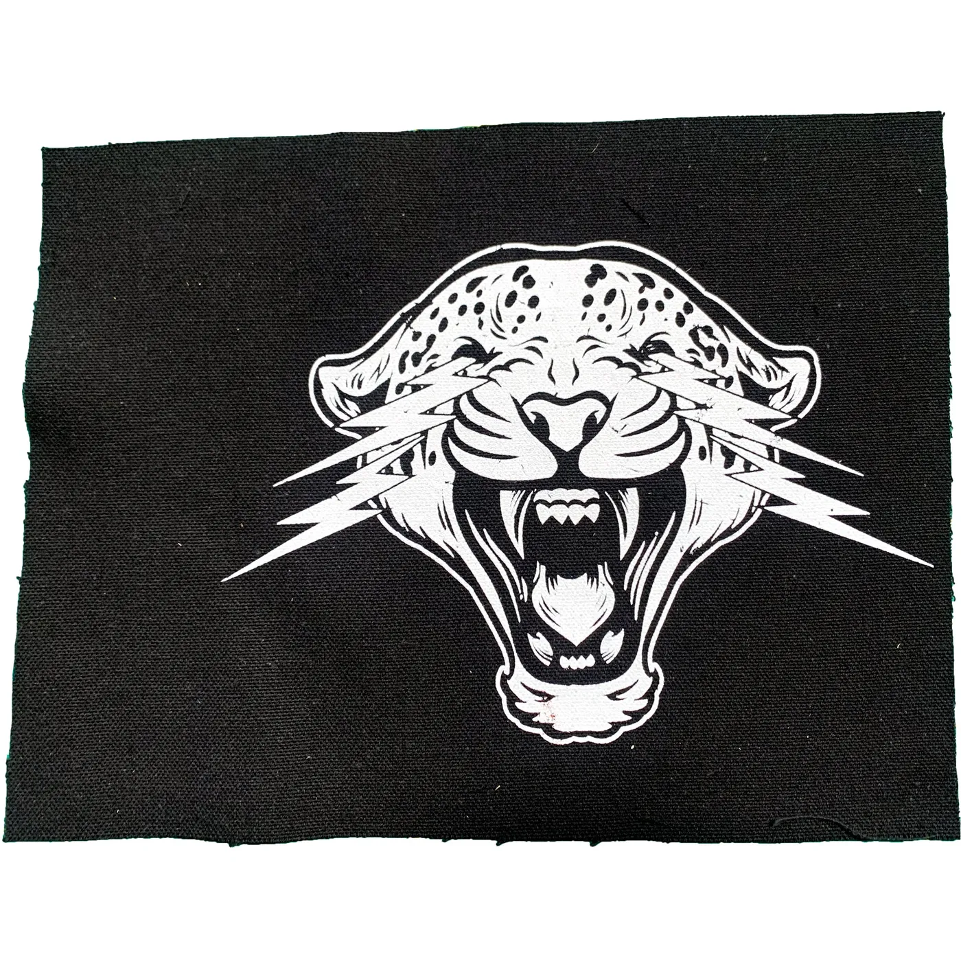 Suzi Moon - Cat - Black - Patch - Cloth - Screenprinted - 8" x 6"