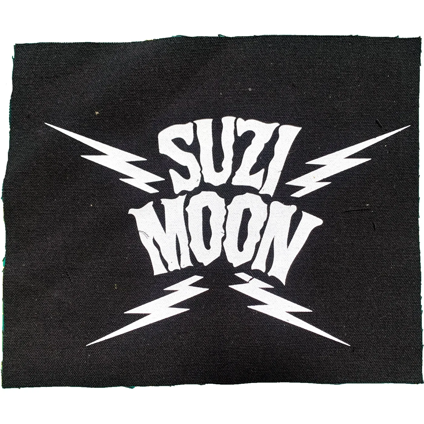 Suzi Moon - Lightning Bolt - Black - Patch - Cloth - Screenprinted - 9" x 6"