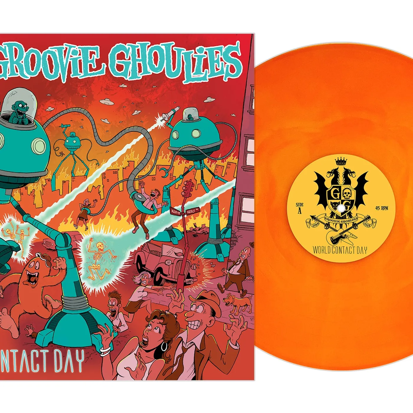 Groovie Ghoulies - World Contact Day LP (Vinyl)