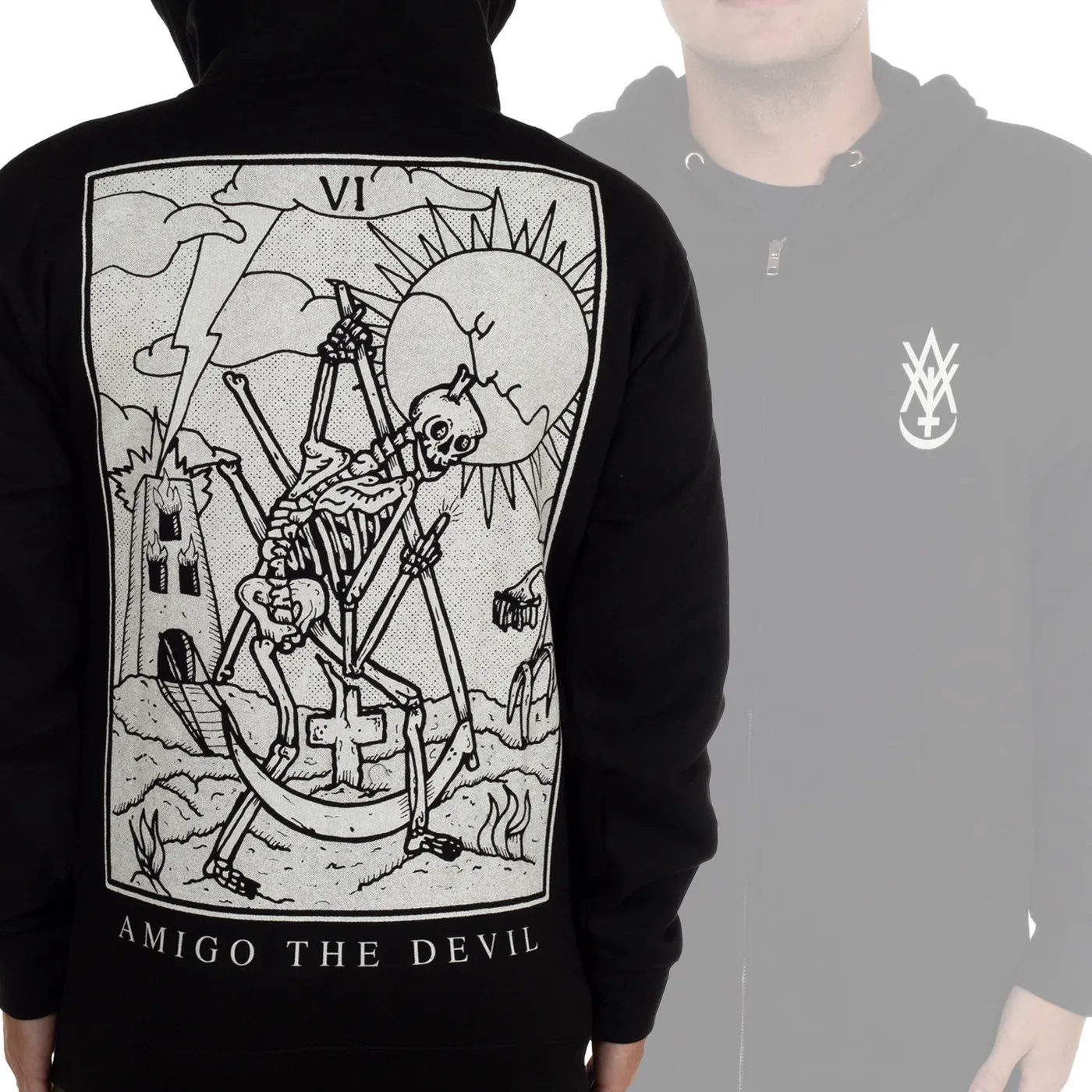 Amigo The Devil "Tarot 2.0" Zip Hoodie