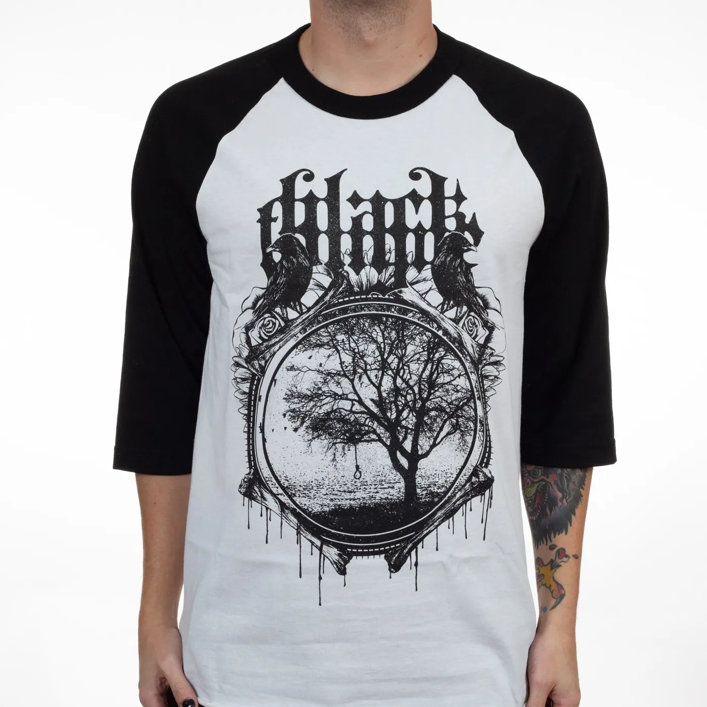 Black Tongue "Murder Of Crows" 3/4 Raglan