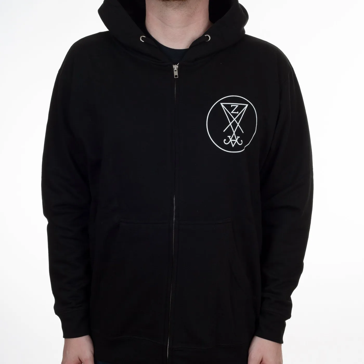Zeal & Ardor "Logo (Black and White)" Zip Hoodie
