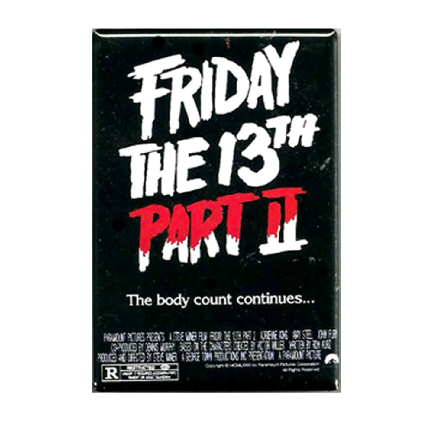 Friday The 13th (1980) "Part Two Movie Poster" Magnet