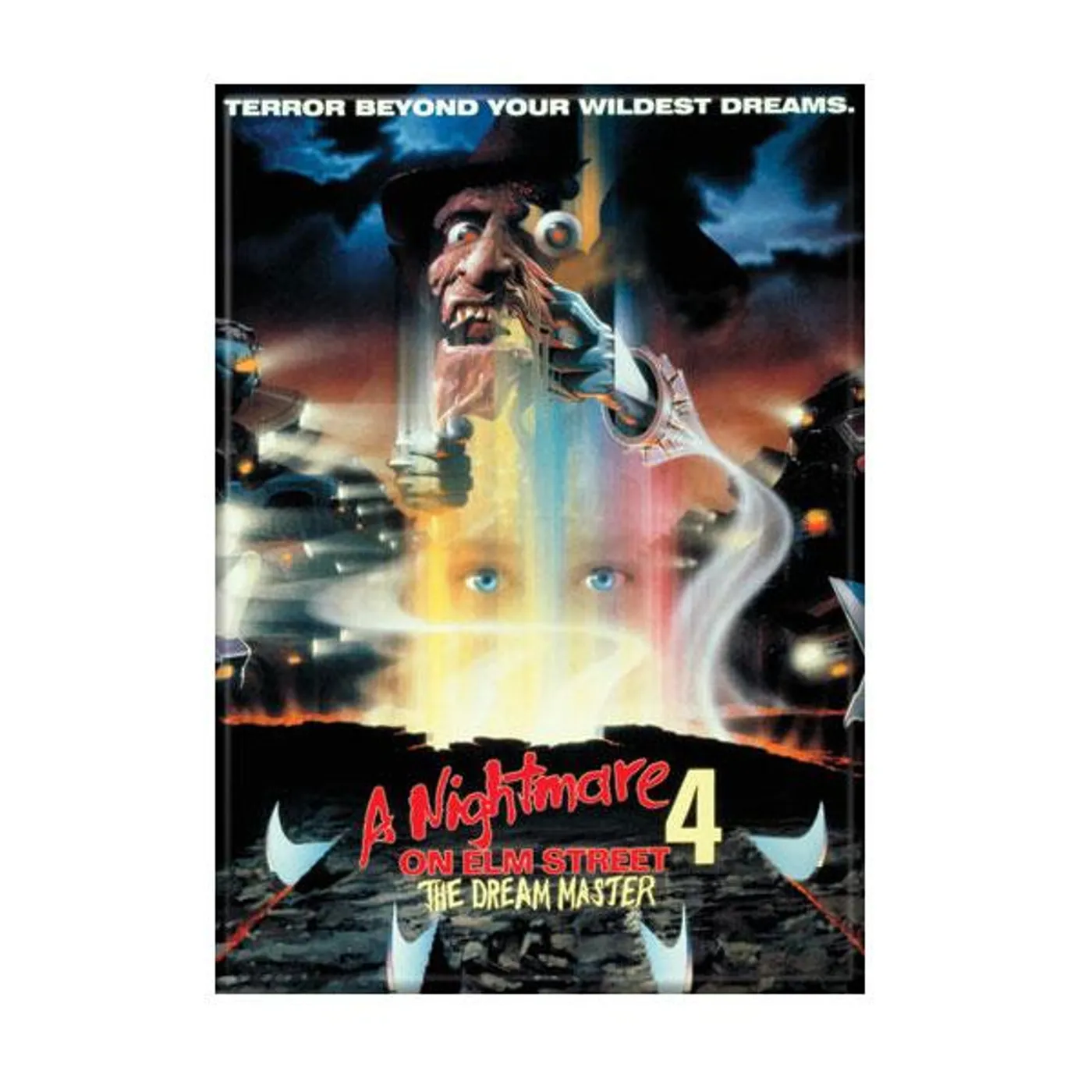 A Nightmare On Elm Street (1984) "Part Four: The Dream Master Poster" Magnet