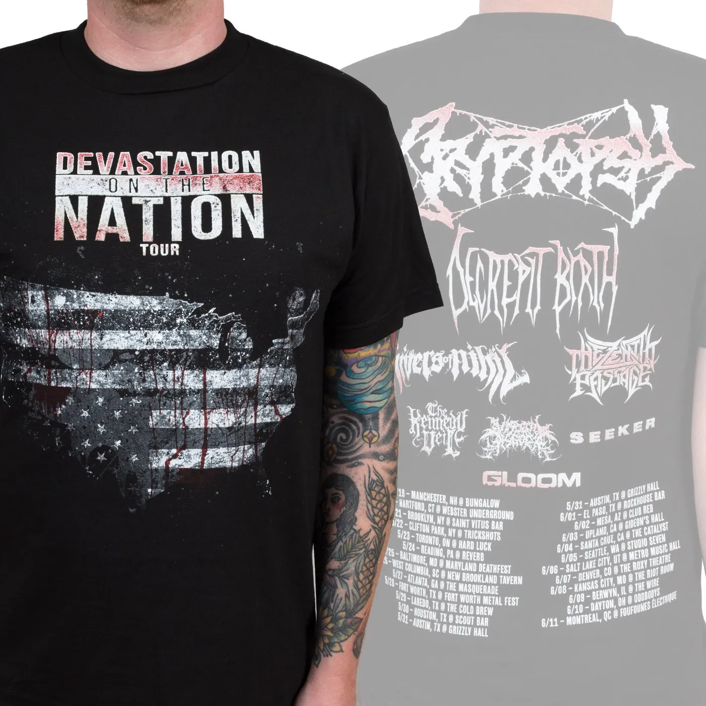 Devastation on the Nation "States" T-Shirt