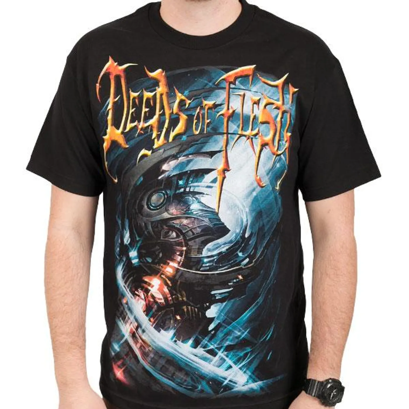 Deeds of Flesh "Portals LP Cover" T-Shirt (Vinyl)