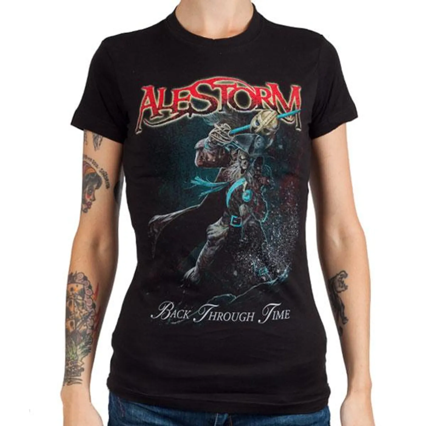 Alestorm "Back Through Time" Girls T-shirt