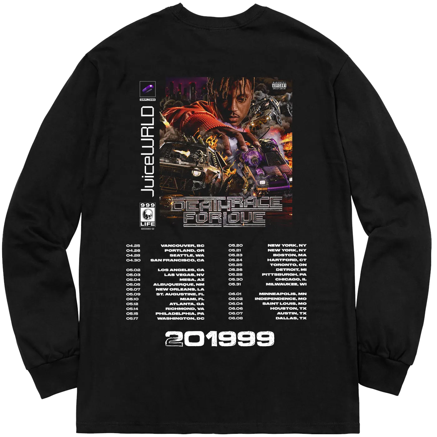 Juice WRLD Vintage Death Race For Love Long Sleeve