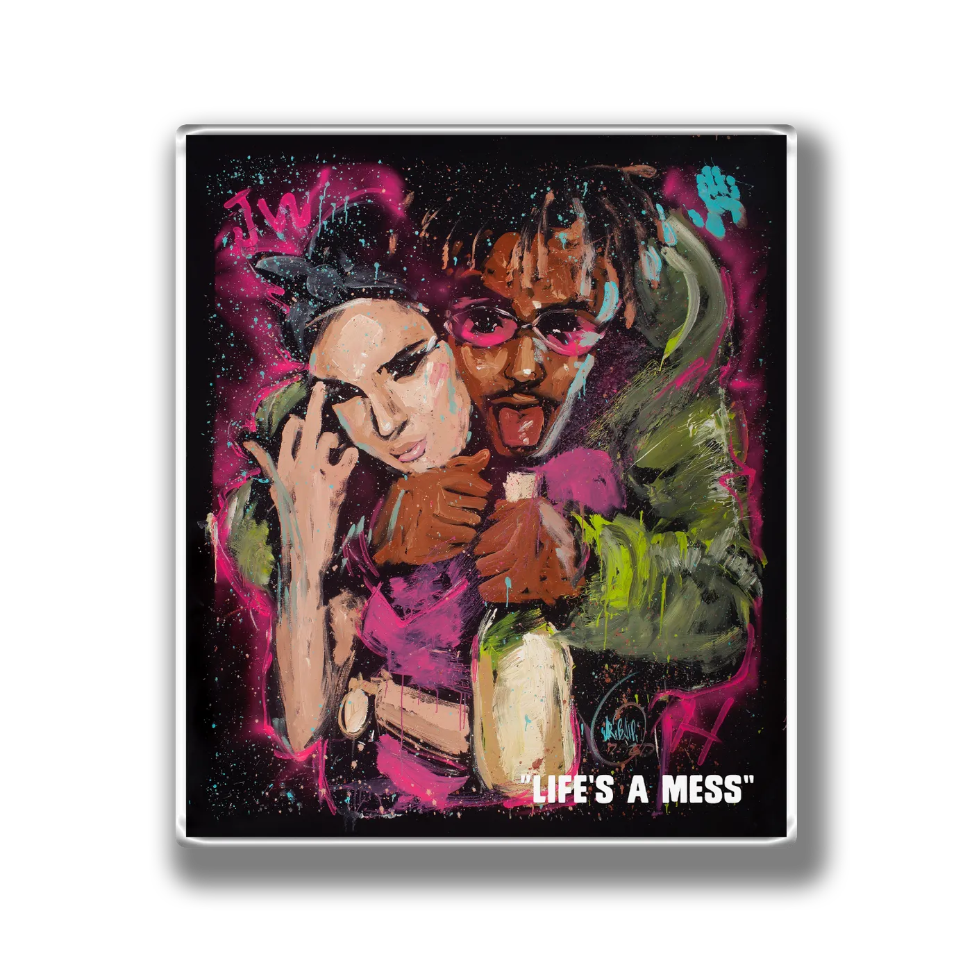 (100% Proceeds Donated) Juice WRLD X Halsey Life's A Mess Poster + Digital Album