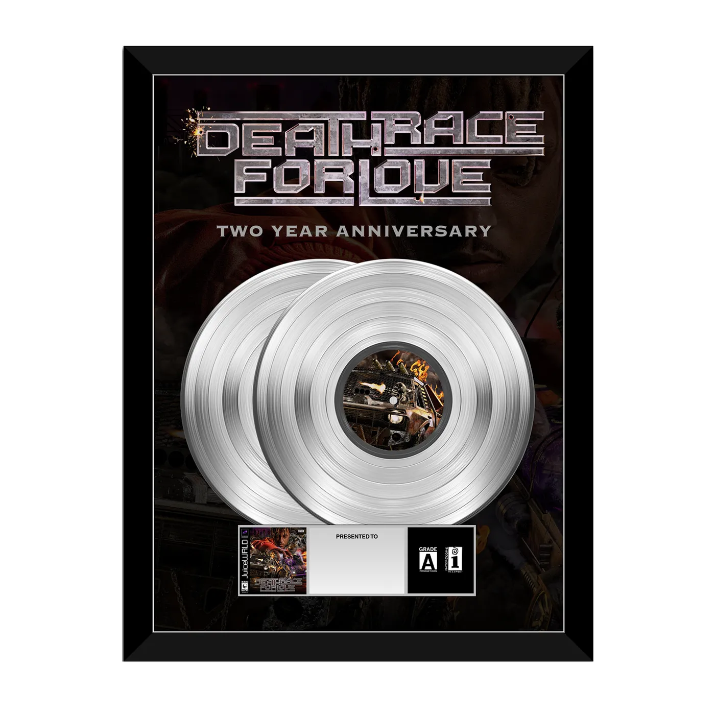 Juice WRLD *PERSONALIZED* Death Race For Love Plaque /100