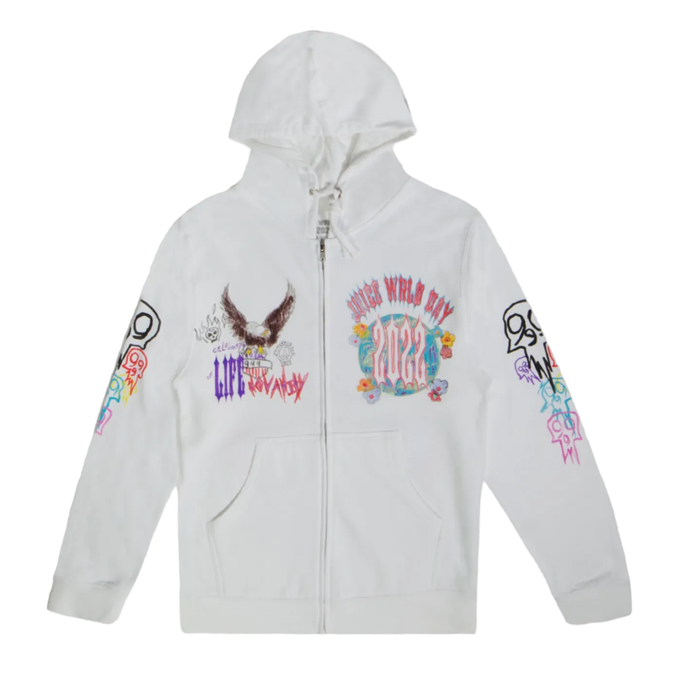 Juice WRLD MARKER ZIP UP HOODIE