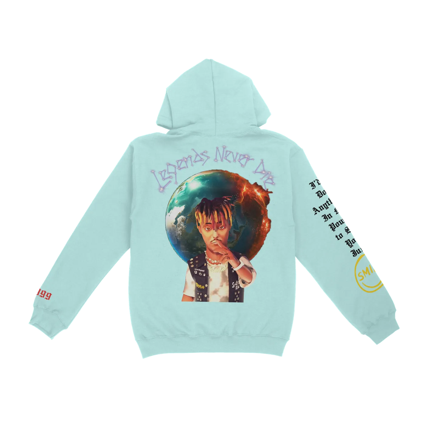 Juice WRLD Smile Hoodie (MINT)