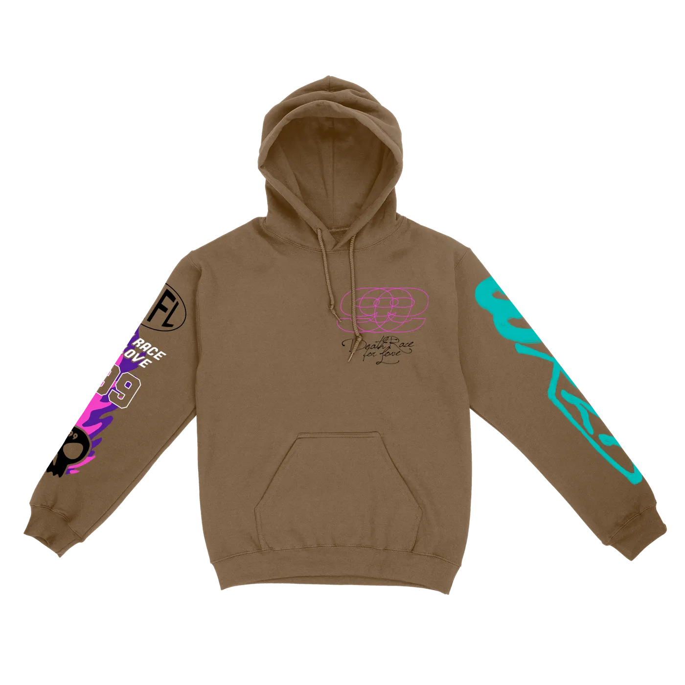 Juice WRLD DRFL Hoodie (BROWN)