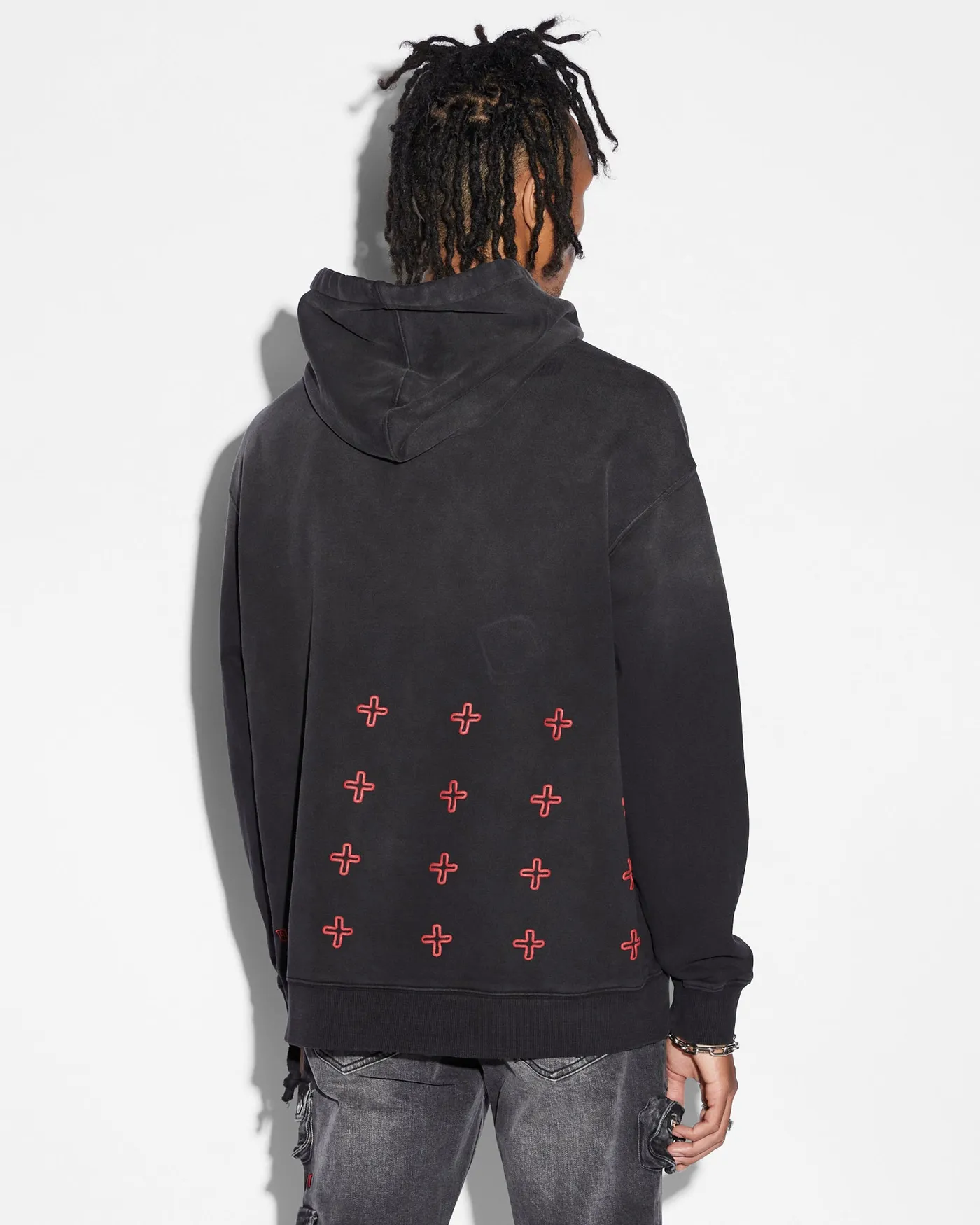 999 JUICE WRLD BIGGIE HOODIE JET BLK FADE