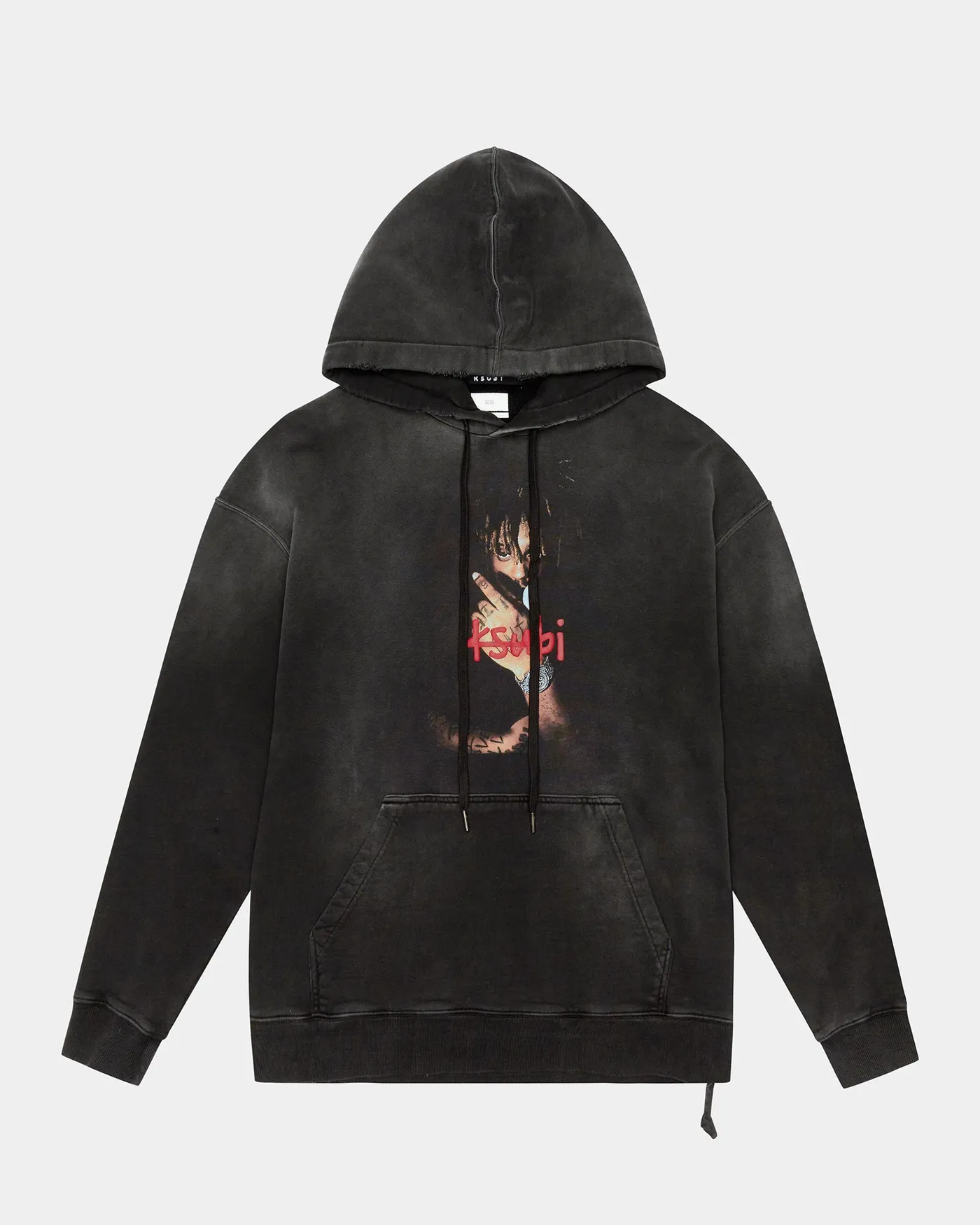 999 JUICE WRLD BIGGIE HOODIE JET BLK FADE