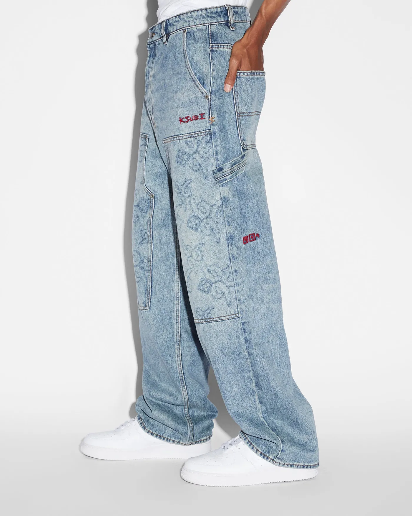 Juice WRLD MAXX OPERATOR JEANS K9 - STONED BLUE DENIM Juice WRLD MAXX OPERATOR JEANS K9 - STONED BLUE DENIM