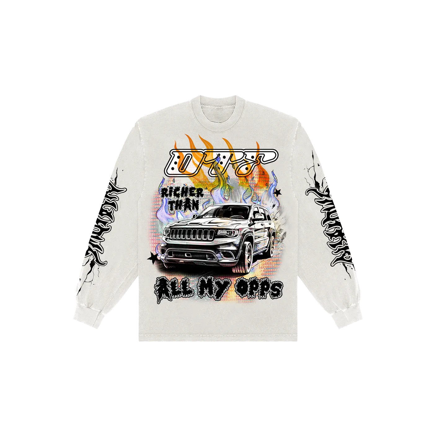 Lil Durk Richer Than My Opps Long Sleeve White