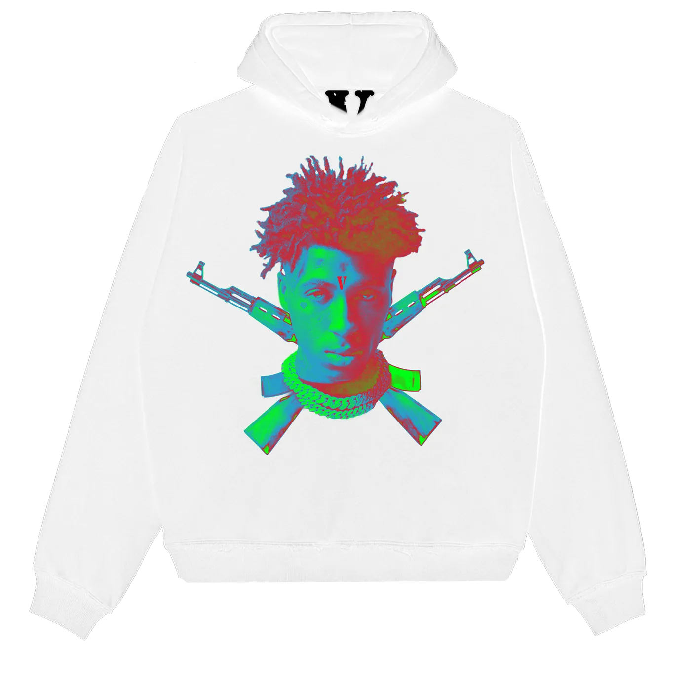 YoungBoy Never Broke Again YoungBoy NBA X VLONE Sticks Hoodie in White + Digital Album