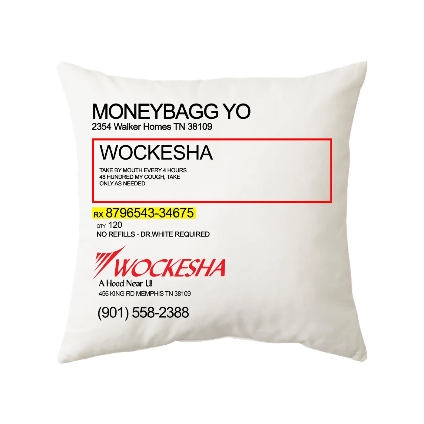 Moneybagg Yo Wockesha Pillow