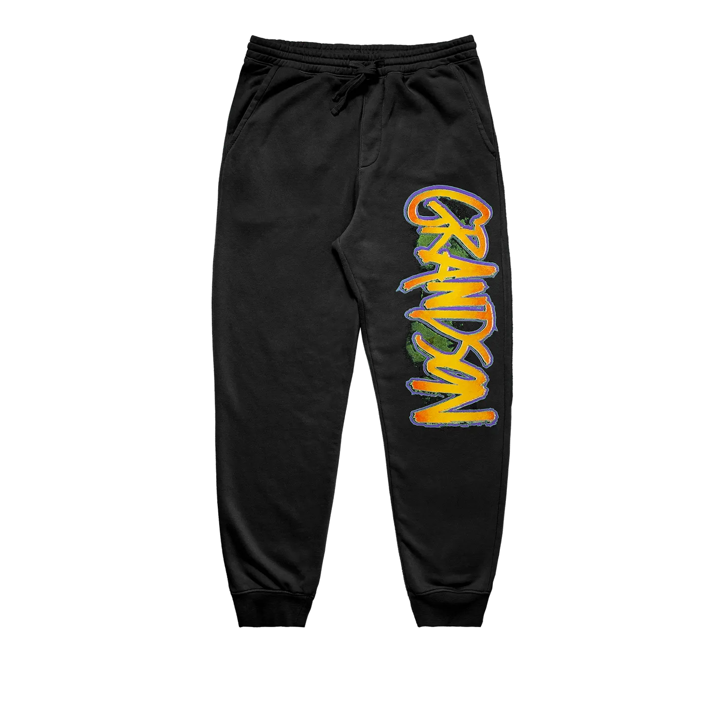 King Von LONG LIVE GOLD SWEATPANTS BLACK