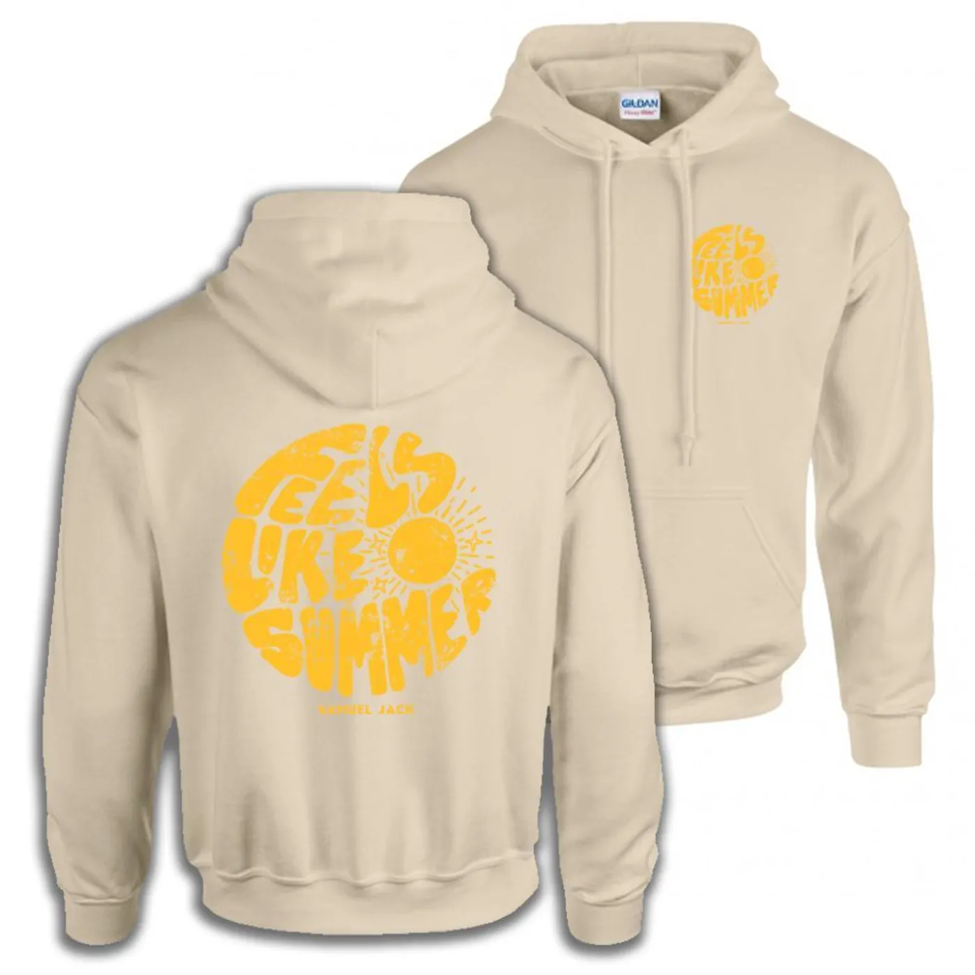 Samuel Jack Feels Like Summer Graphic Hoodie (Beige)