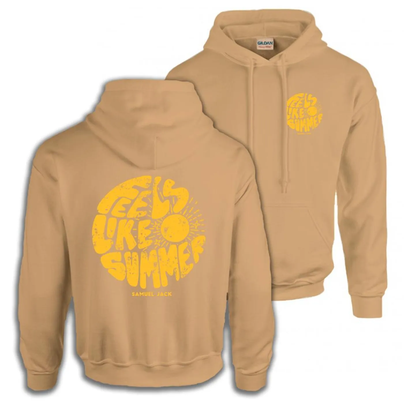 Samuel Jack Feels Like Summer Graphic Hoodie (Caramel)