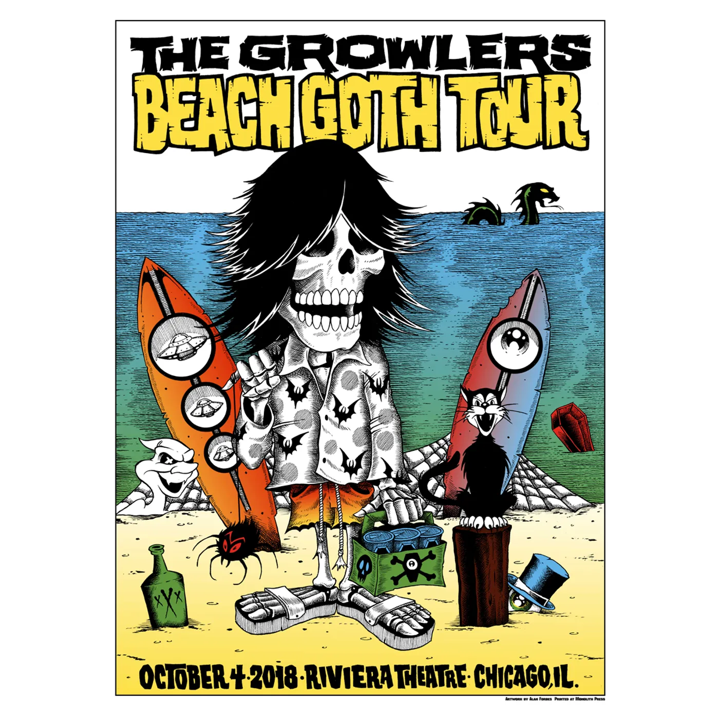 The Growlers Chicago Show Poster Fall 2018