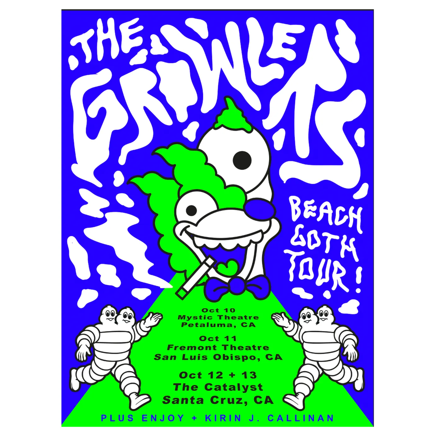 The Growlers Santa Cruz Show Poster Fall 2018