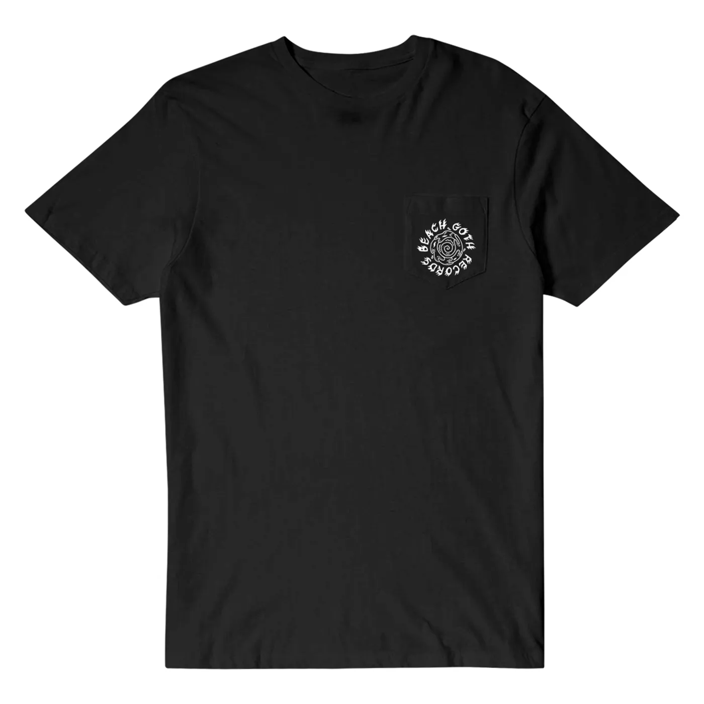The Growlers Beach Goth Records Spiral Pocket T-Shirt