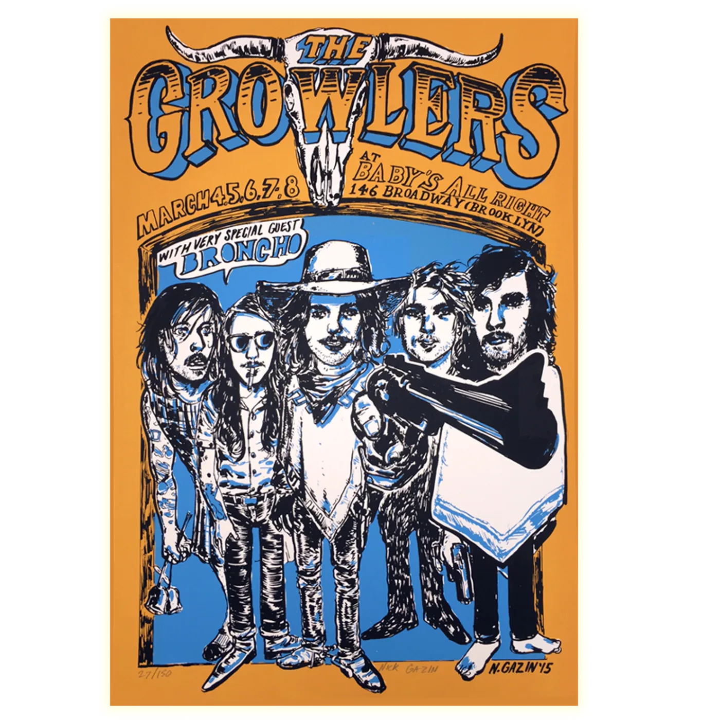 The Growlers Baby's All Right Limited Edition Show Poster