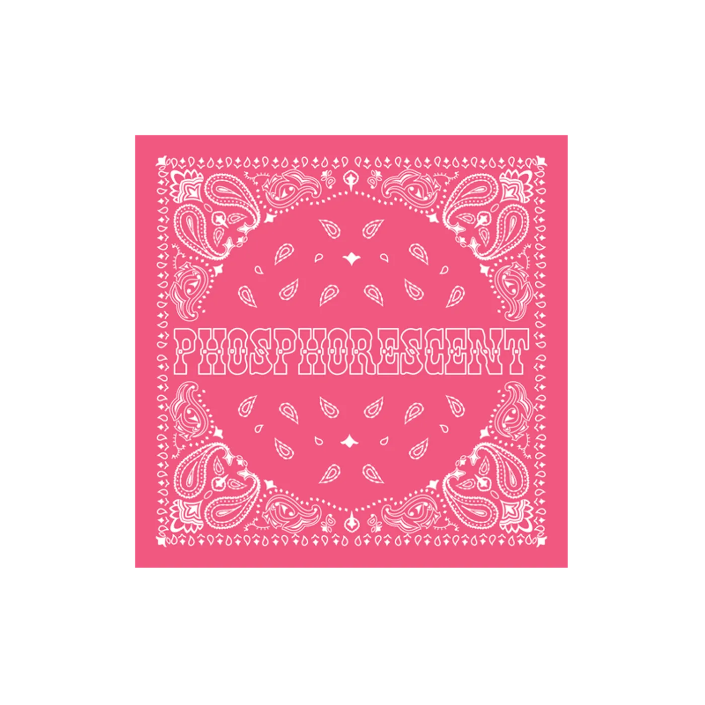 Phosphorescent Logo Bandana (Hot Pink)