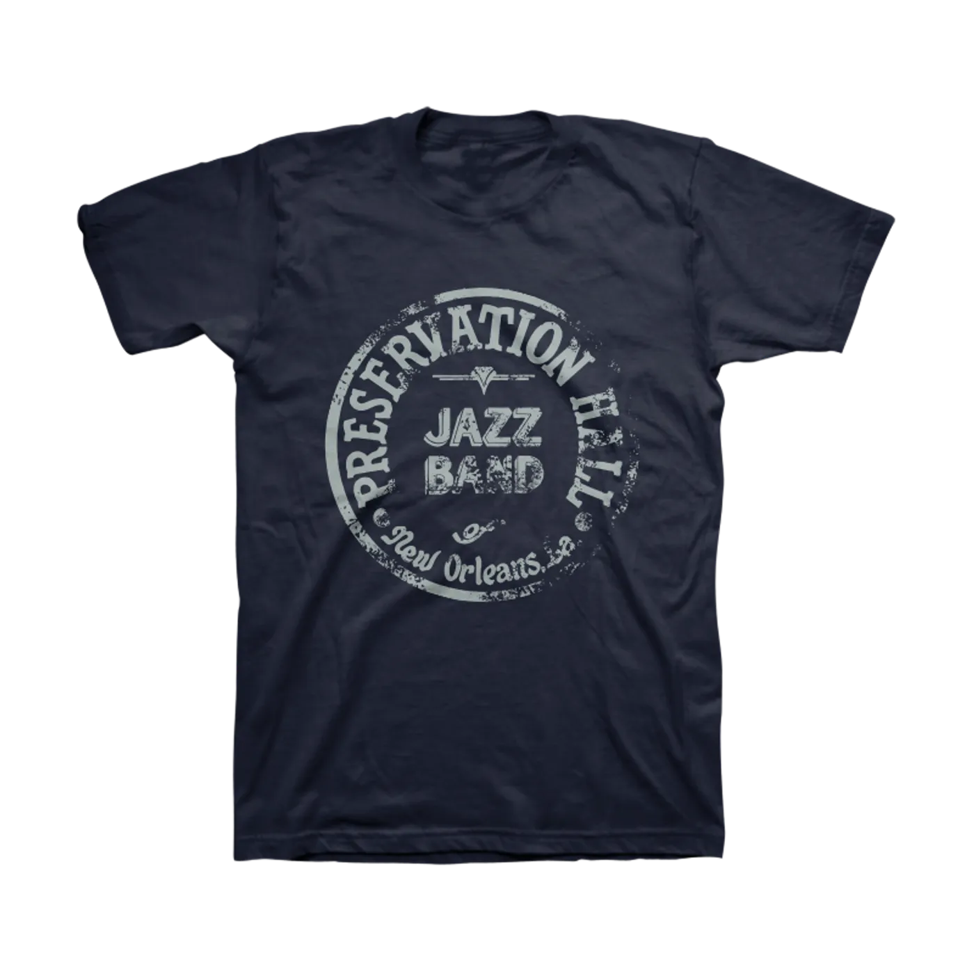 Preservation Hall Jazz Band Mens PHJB Drum Logo Tee (Midnight Navy)