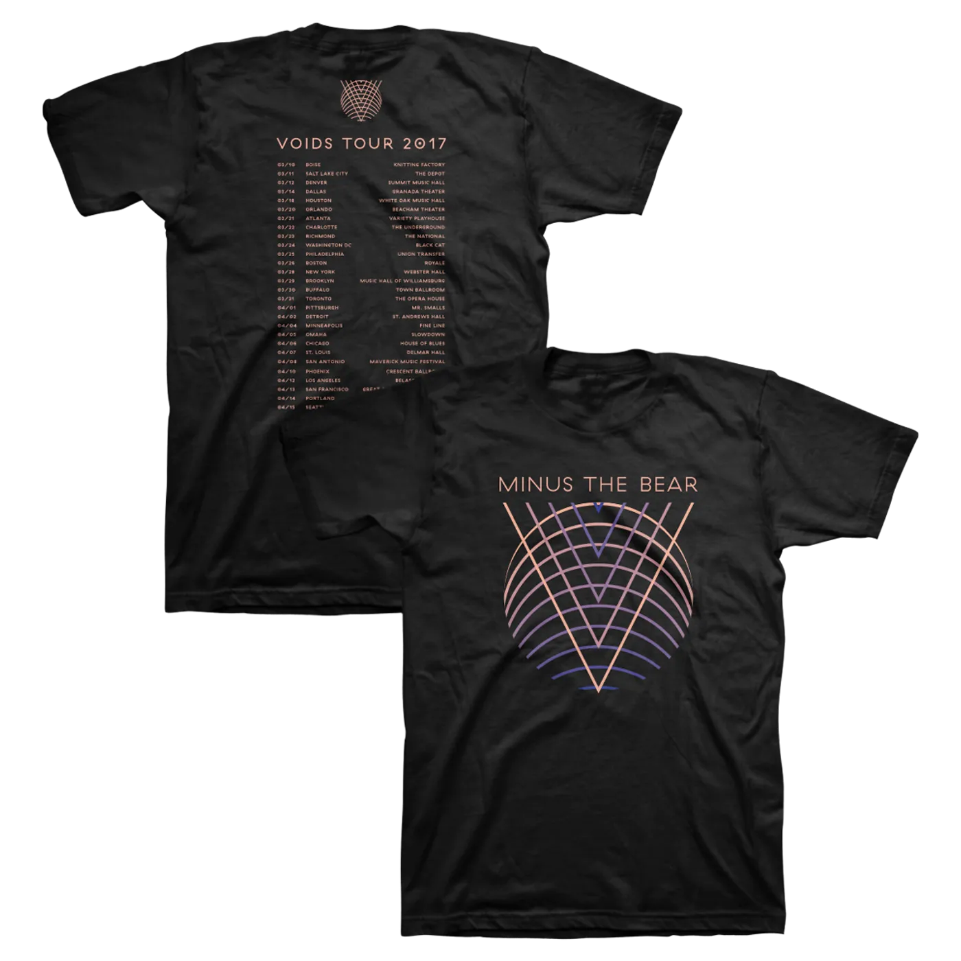 Minus the Bear Voids Tour Tee
