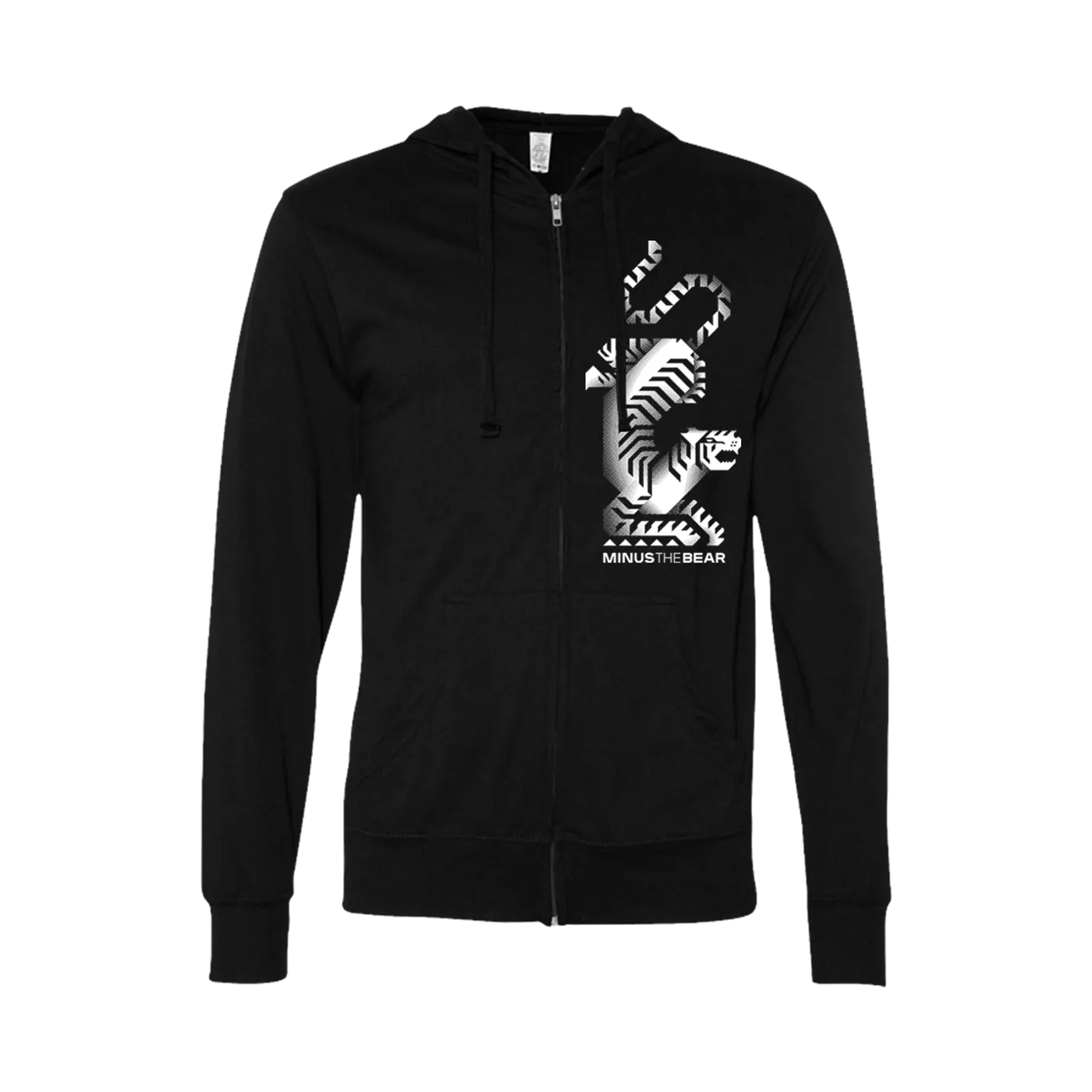 Minus the Bear Tiger Unisex Zip Hoodie