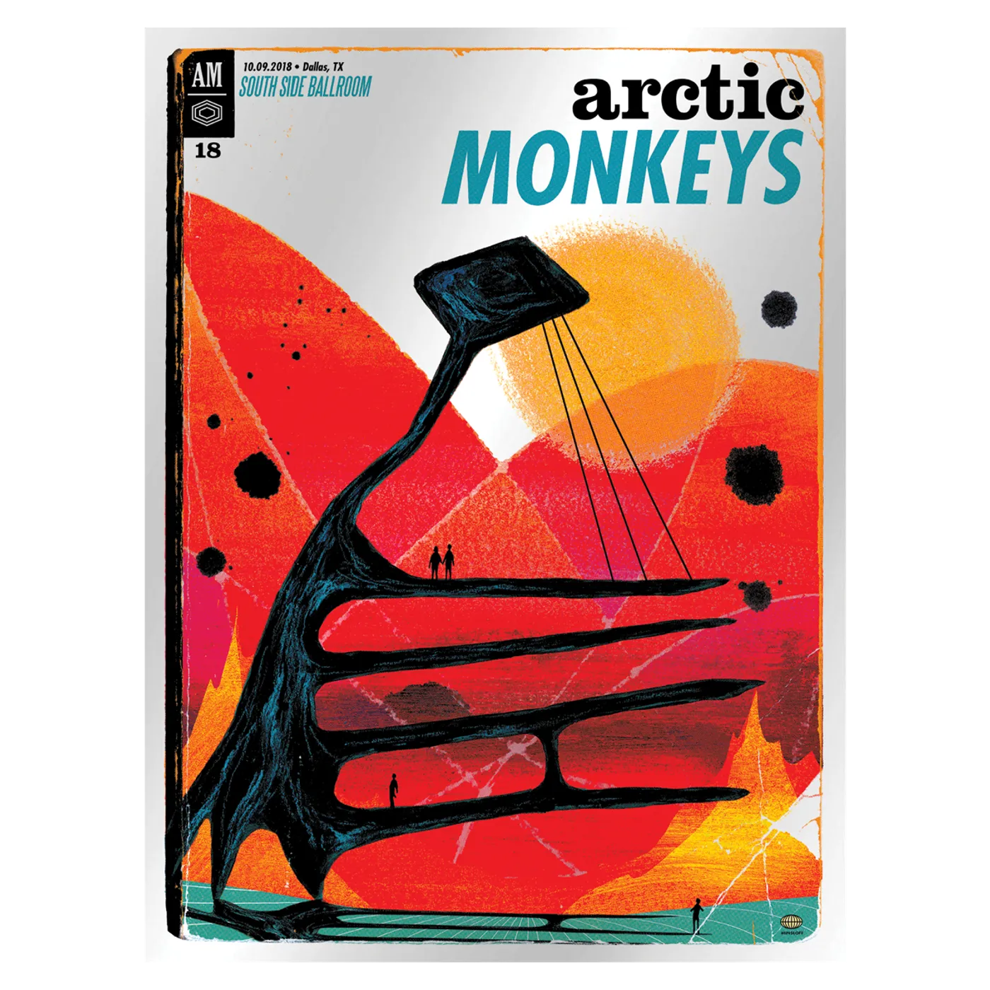 Arctic Monkeys ‘DALLAS LIMITED EDITION FOIL SCREENPRINT’